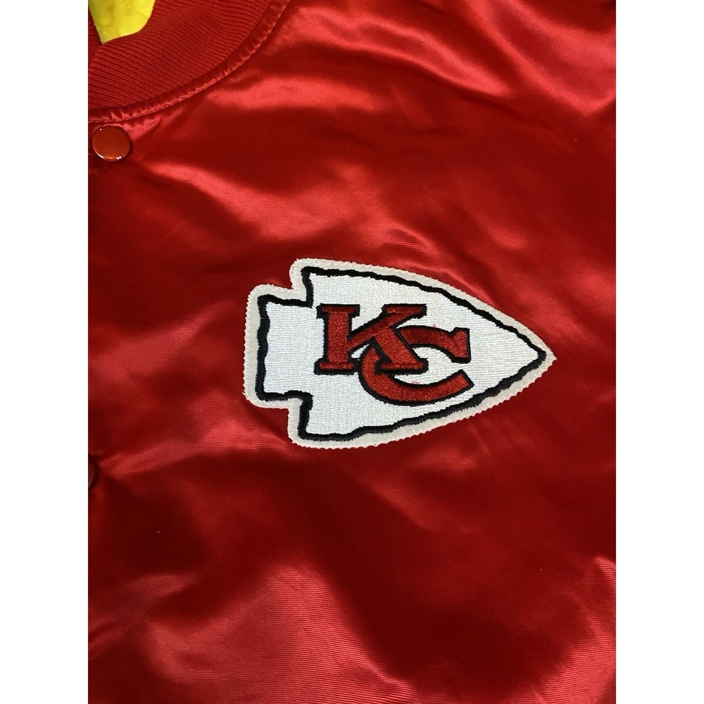 Vintage Kansas City Chiefs Mens XL NFL Red Satin Pro Line Starter Jacket - Picture 3 of 15